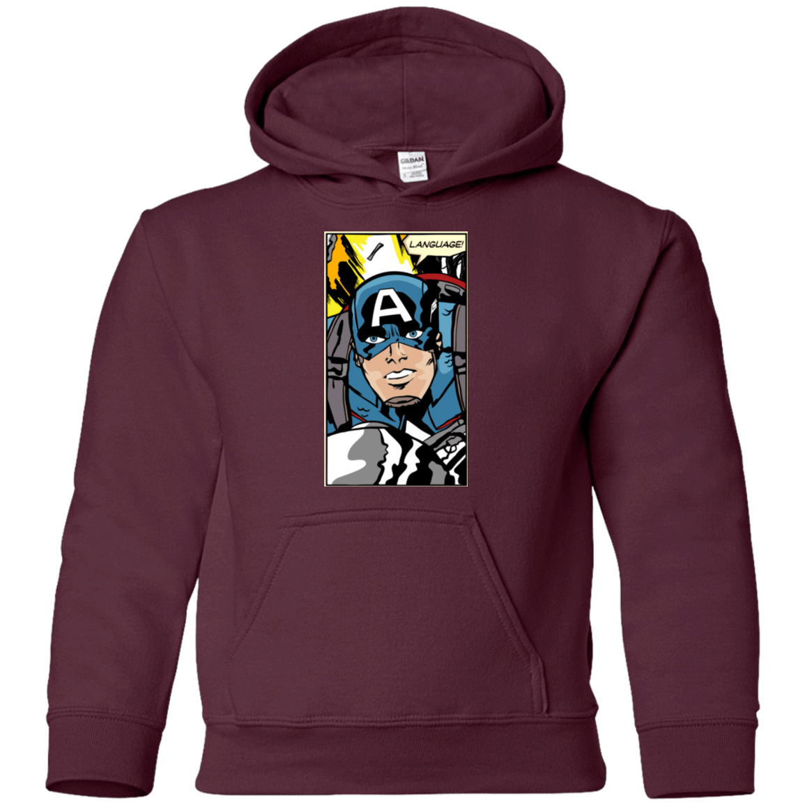 Sweatshirts Maroon / YS Language Youth Hoodie