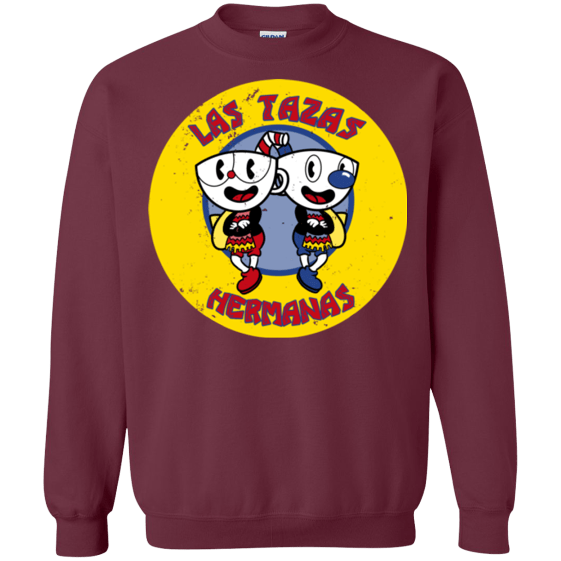 Sweatshirts Maroon / Small las tazas hermanas Crewneck Sweatshirt