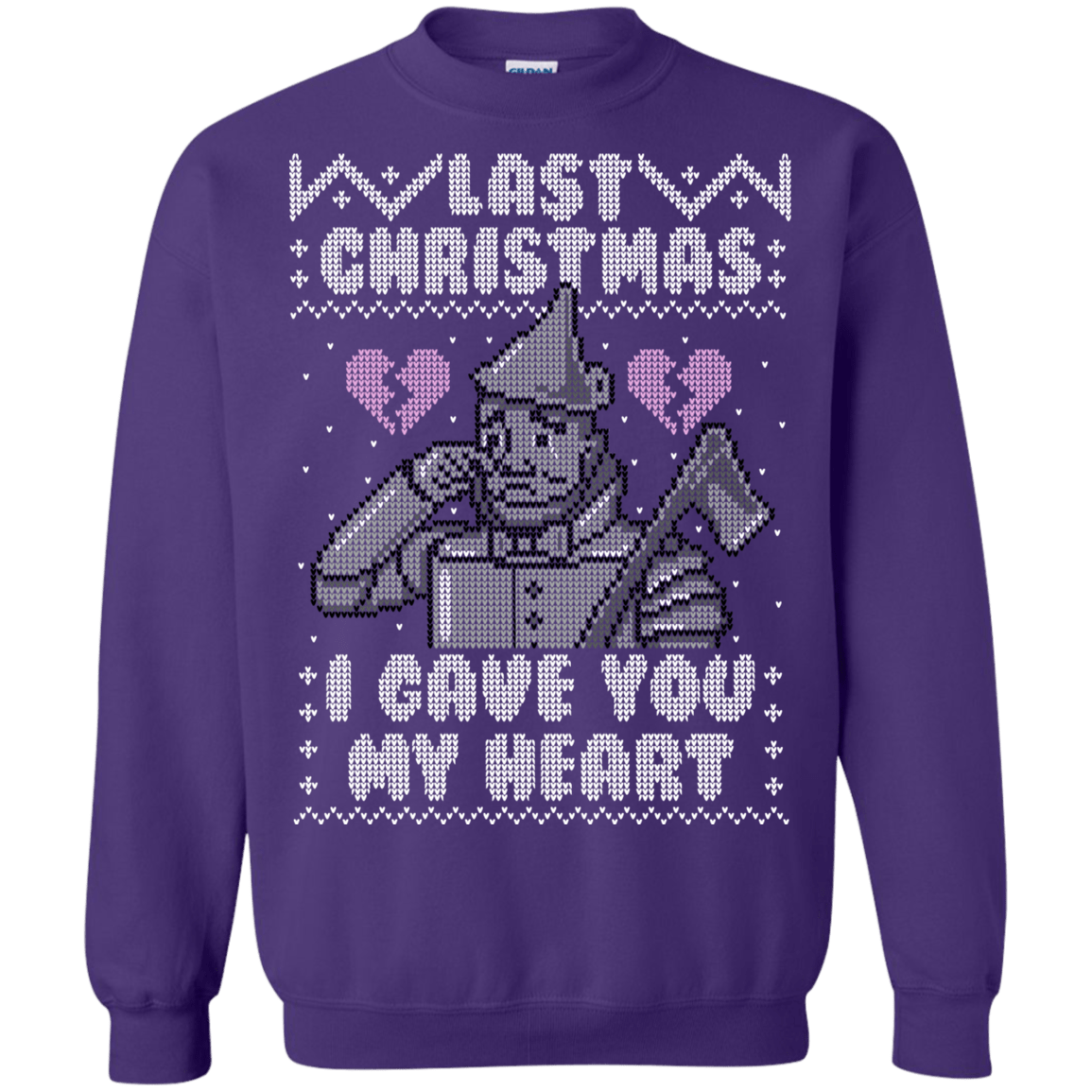 Sweatshirts Purple / S Last Christmas Crewneck Sweatshirt