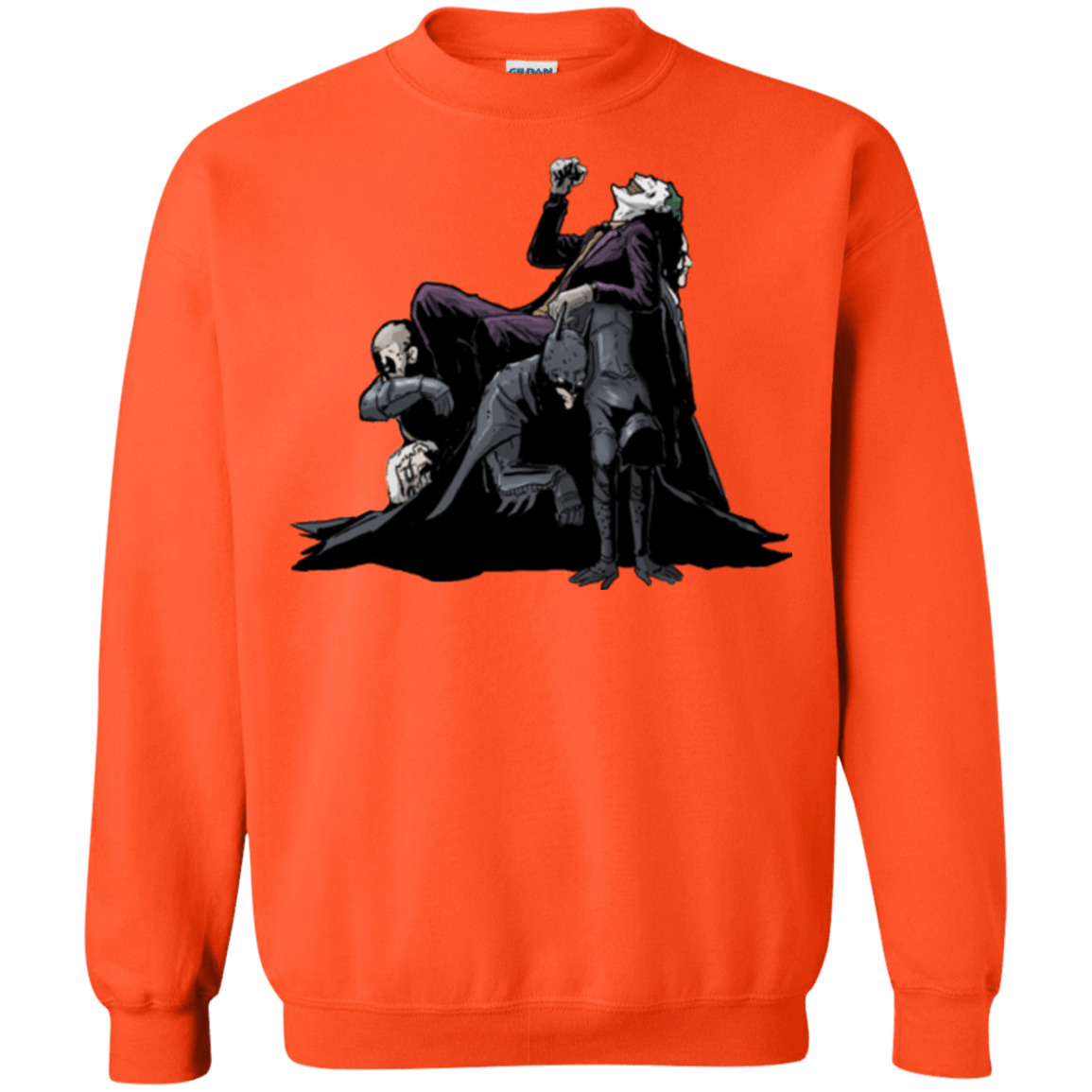 Sweatshirts Orange / Small Last laugh Crewneck Sweatshirt