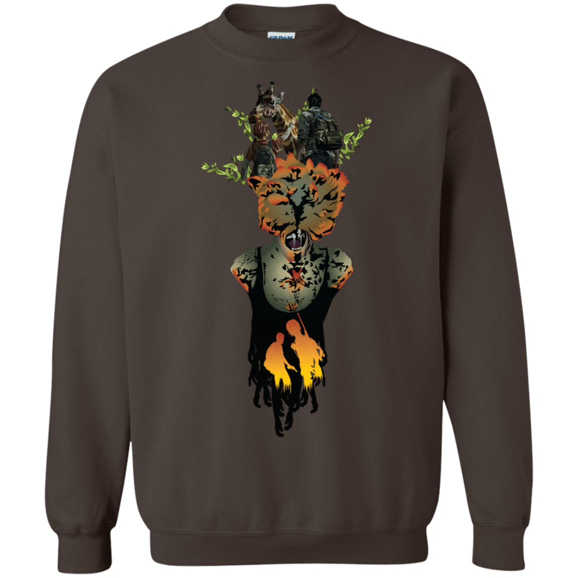 Sweatshirts Dark Chocolate / S Last of Us Crewneck Sweatshirt