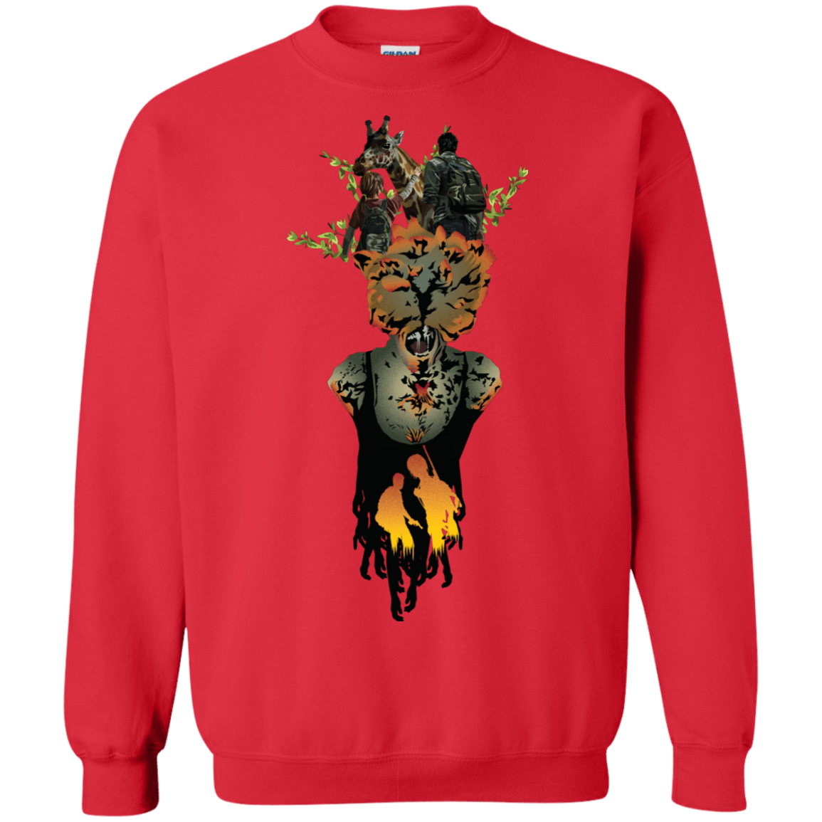 Sweatshirts Red / S Last of Us Crewneck Sweatshirt