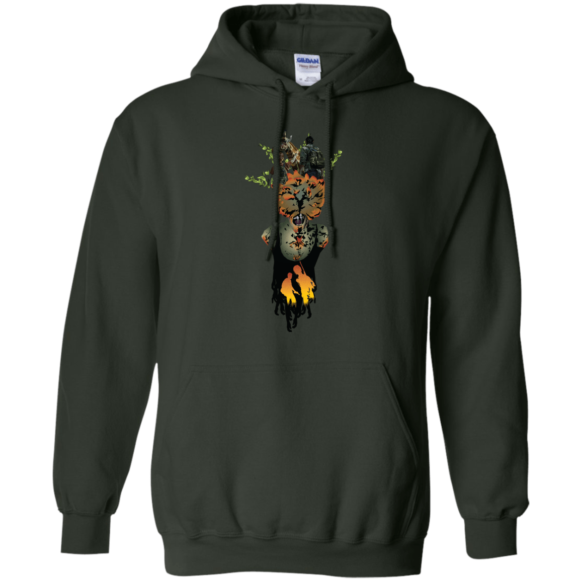 Sweatshirts Forest Green / S Last of Us Pullover Hoodie