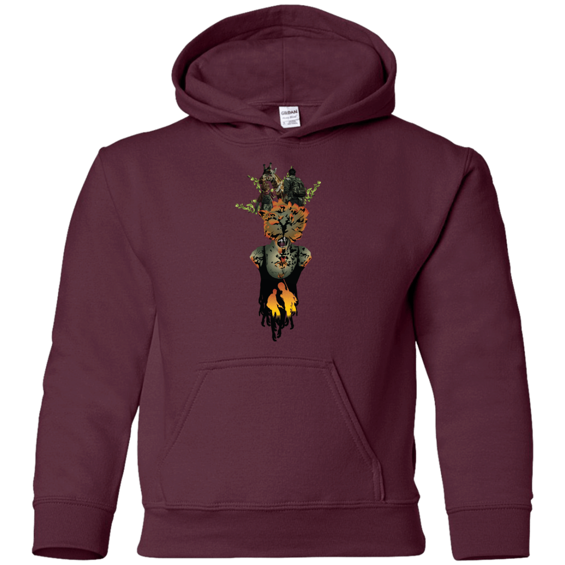 Sweatshirts Maroon / YS Last of Us Youth Hoodie