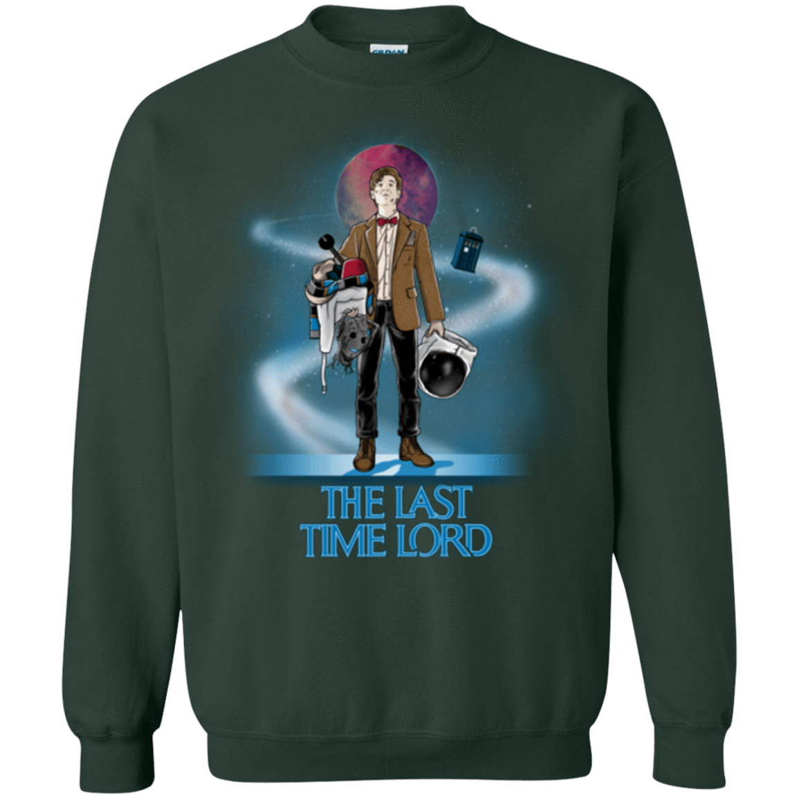 Sweatshirts Forest Green / Small Last Time Lord Crewneck Sweatshirt