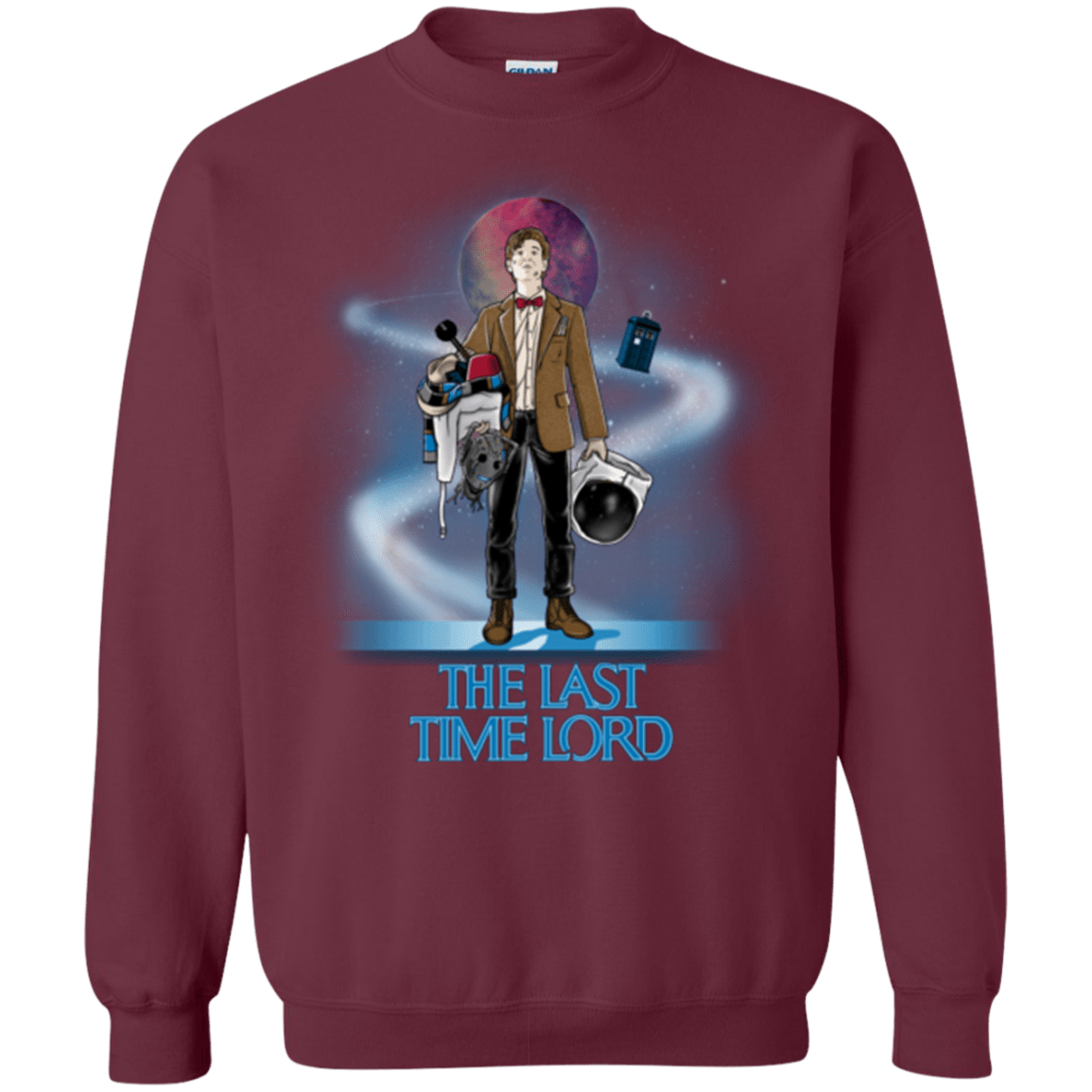 Sweatshirts Maroon / Small Last Time Lord Crewneck Sweatshirt