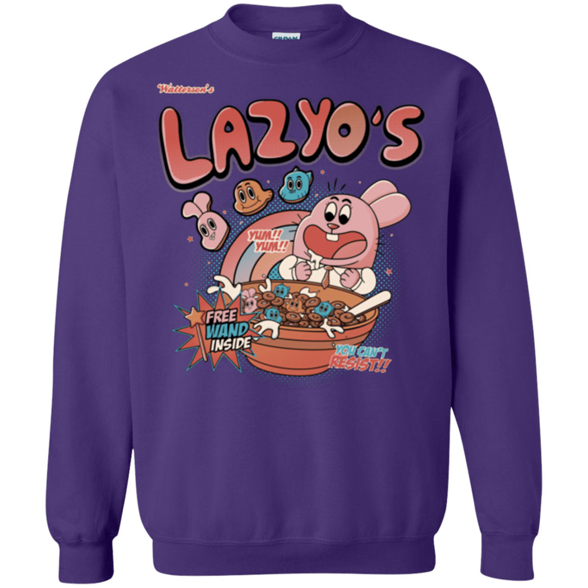 Sweatshirts Purple / Small Lazyo's Crewneck Sweatshirt