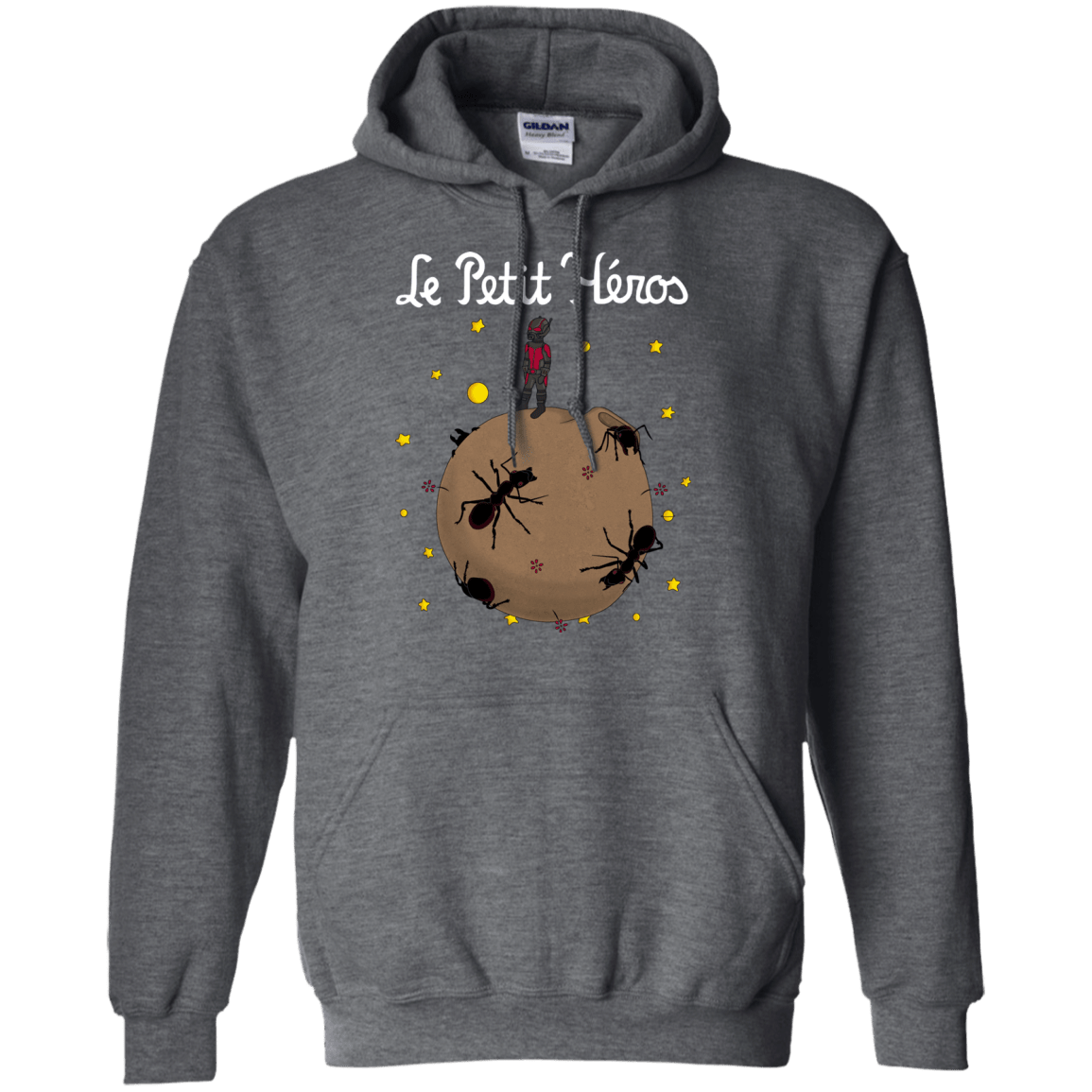 Sweatshirts Dark Heather / S Le Petit Héros Pullover Hoodie
