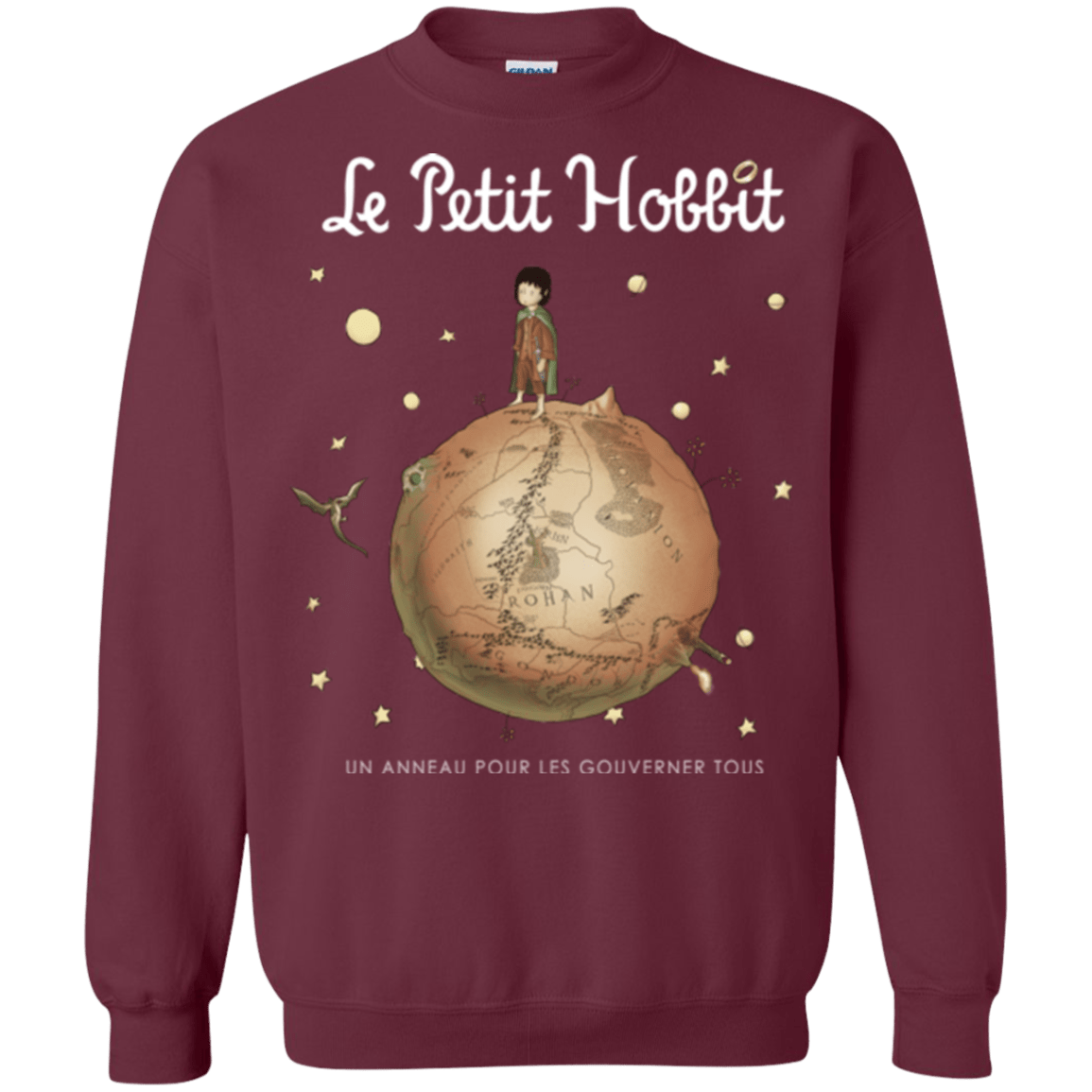 Sweatshirts Maroon / Small Le Petit Hobbit Crewneck Sweatshirt