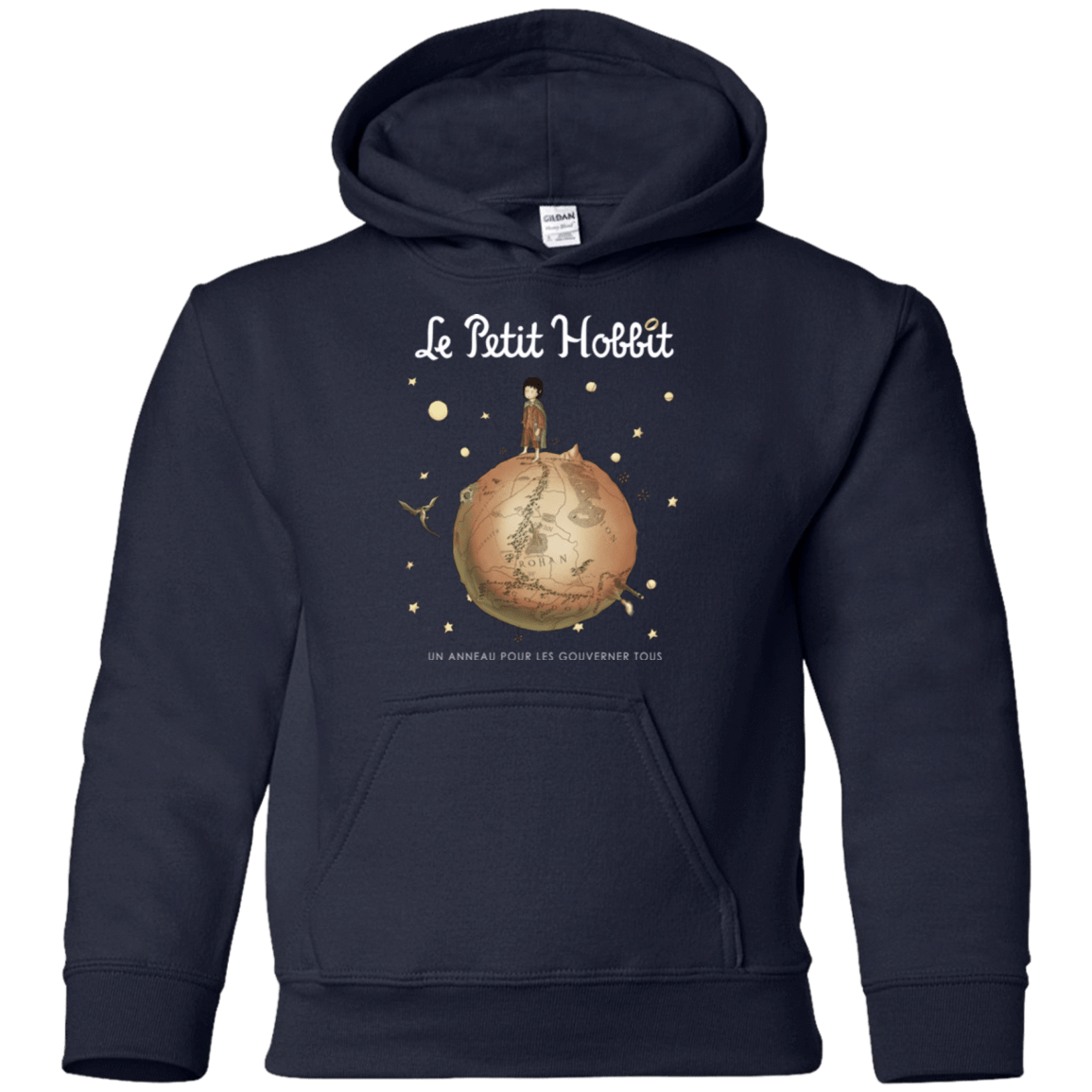 Sweatshirts Navy / YS Le Petit Hobbit Youth Hoodie