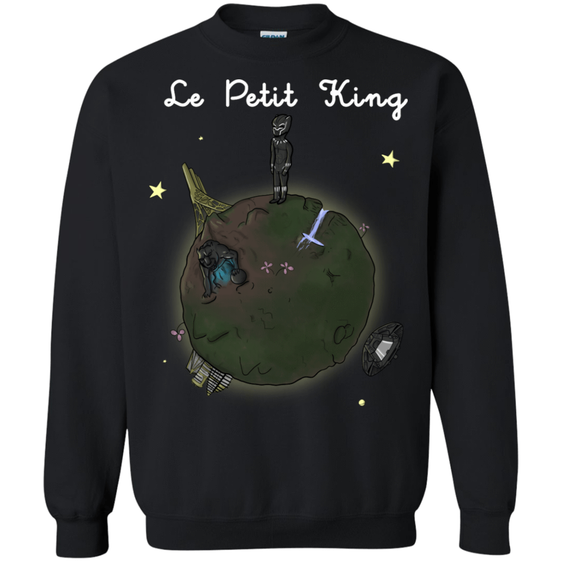 Sweatshirts Black / S Le Petit Prince Of Wakanda Crewneck Sweatshirt