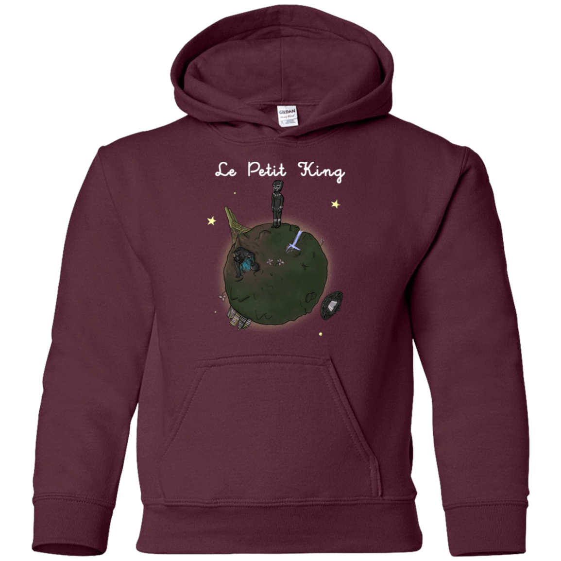 Sweatshirts Maroon / YS Le Petit Prince Of Wakanda Youth Hoodie