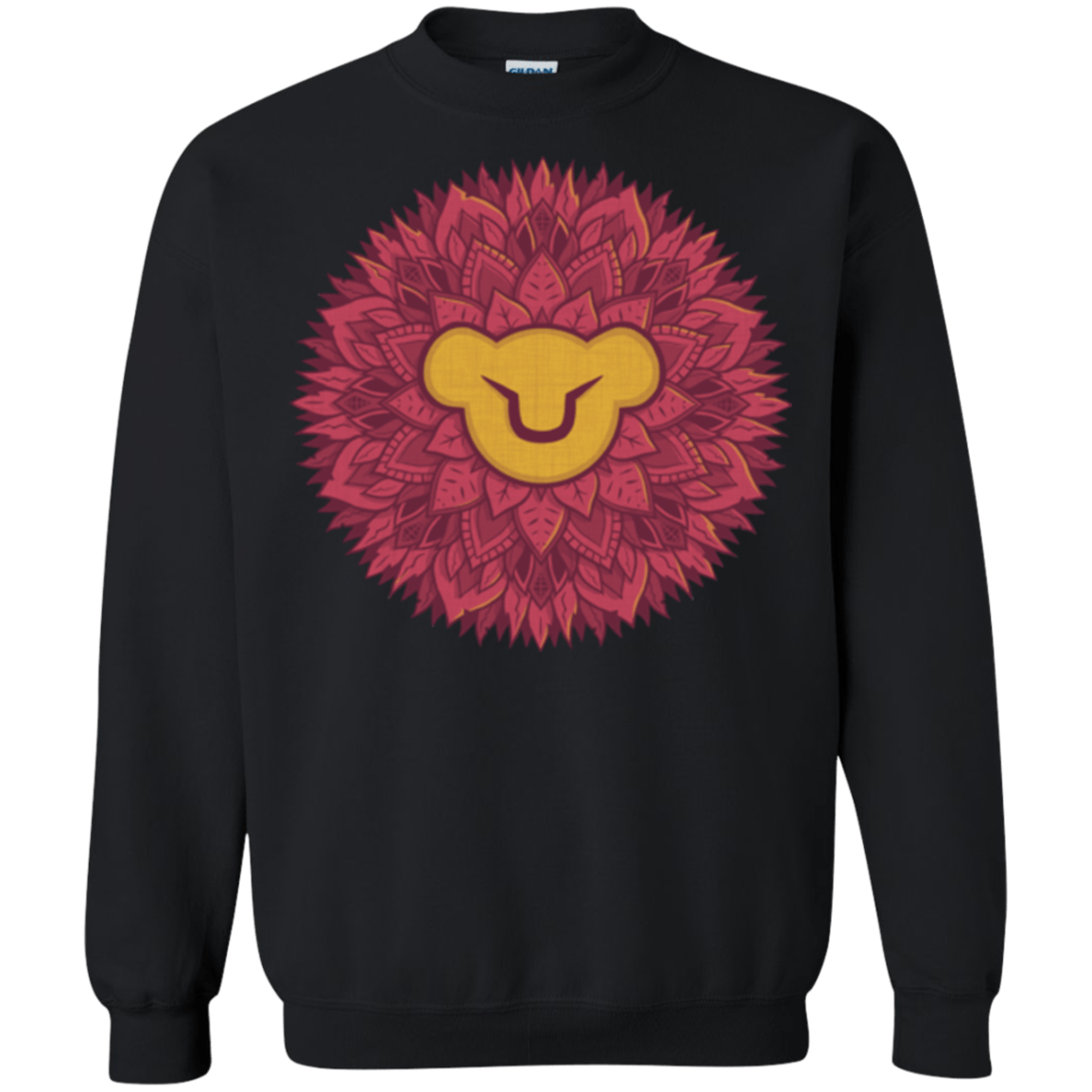 Sweatshirts Black / Small Leaf Mane Mandala Crewneck Sweatshirt