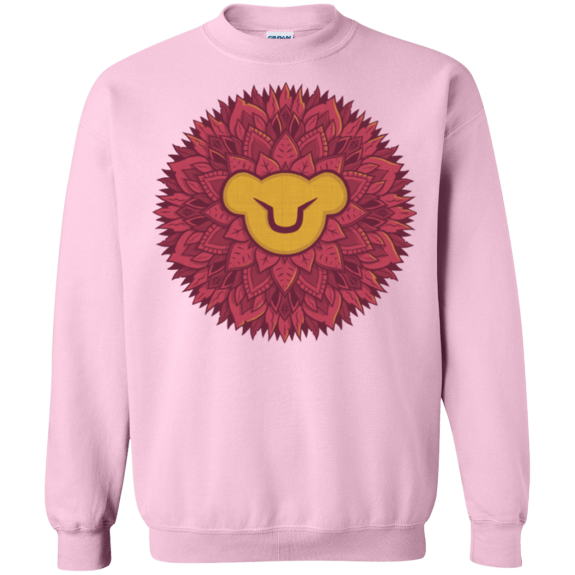Sweatshirts Light Pink / Small Leaf Mane Mandala Crewneck Sweatshirt