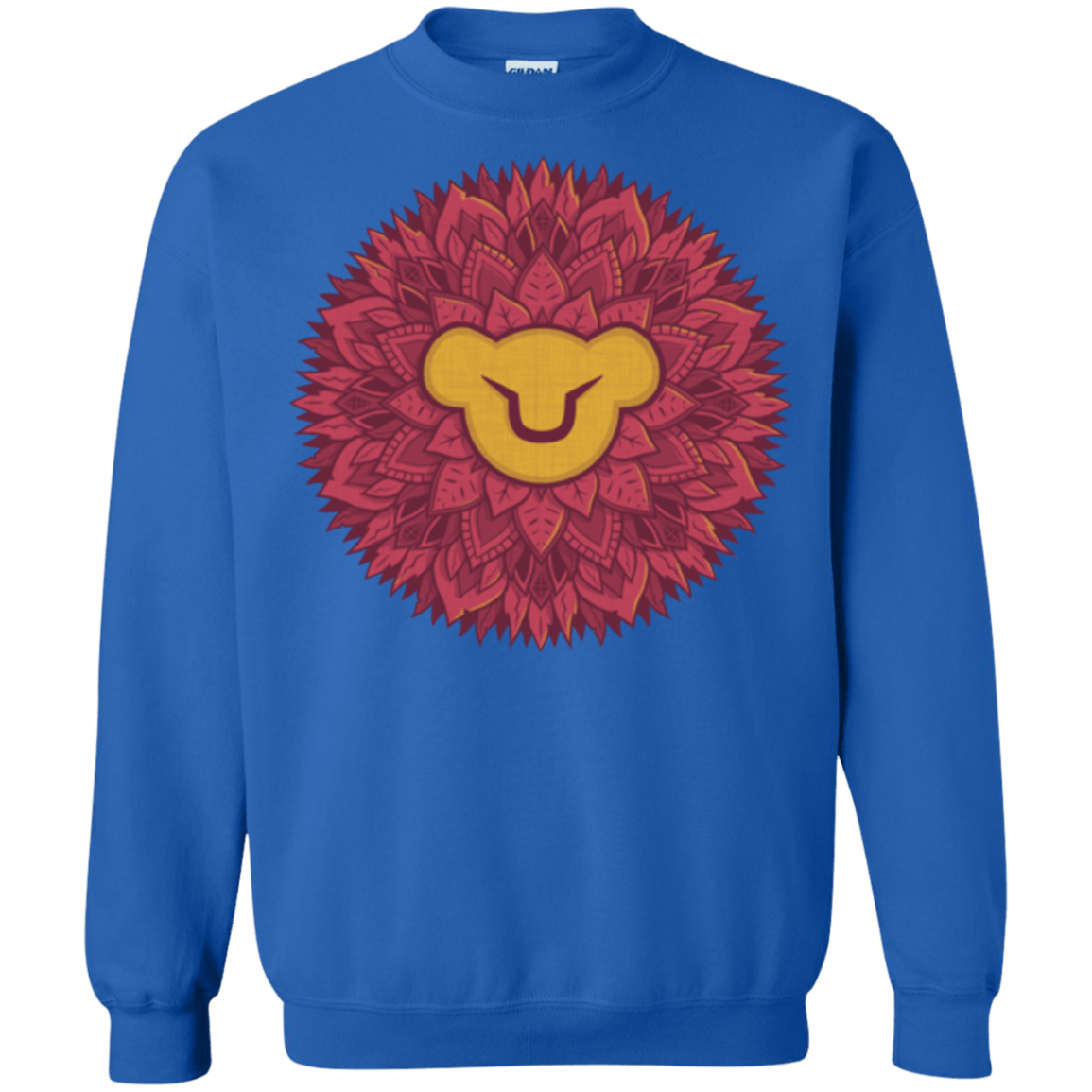 Sweatshirts Royal / Small Leaf Mane Mandala Crewneck Sweatshirt