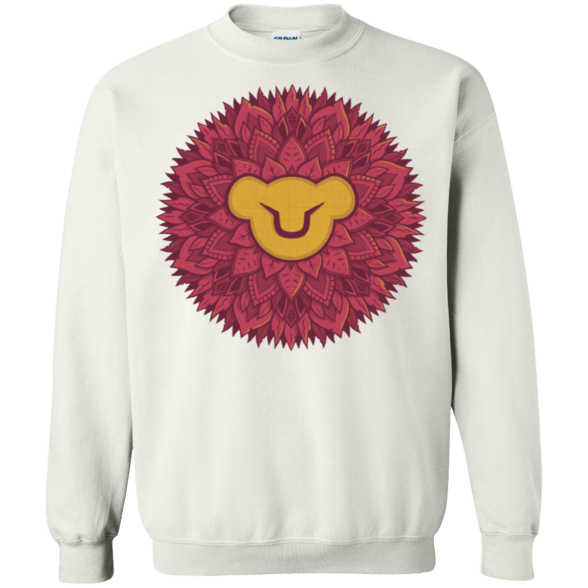 Sweatshirts White / Small Leaf Mane Mandala Crewneck Sweatshirt
