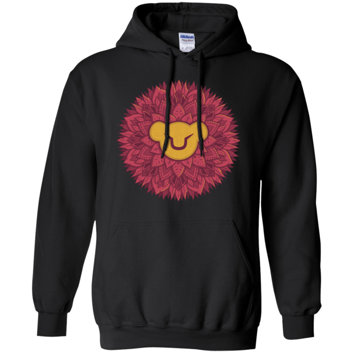 Sweatshirts Black / Small Leaf Mane Mandala Pullover Hoodie