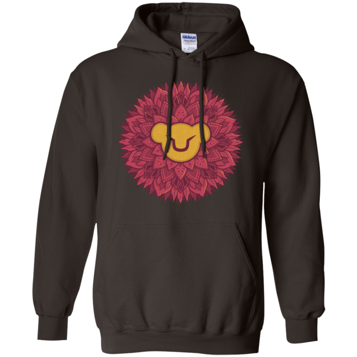 Sweatshirts Dark Chocolate / Small Leaf Mane Mandala Pullover Hoodie