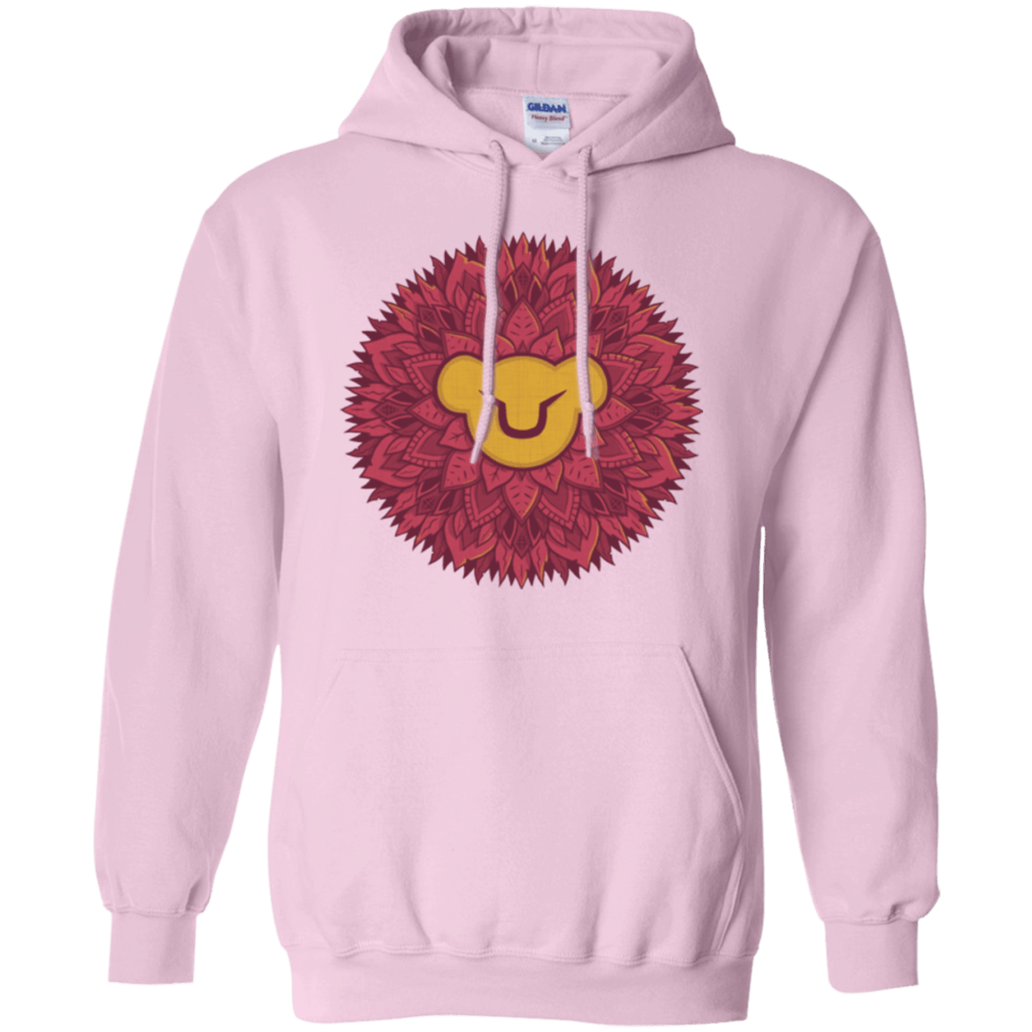 Sweatshirts Light Pink / Small Leaf Mane Mandala Pullover Hoodie