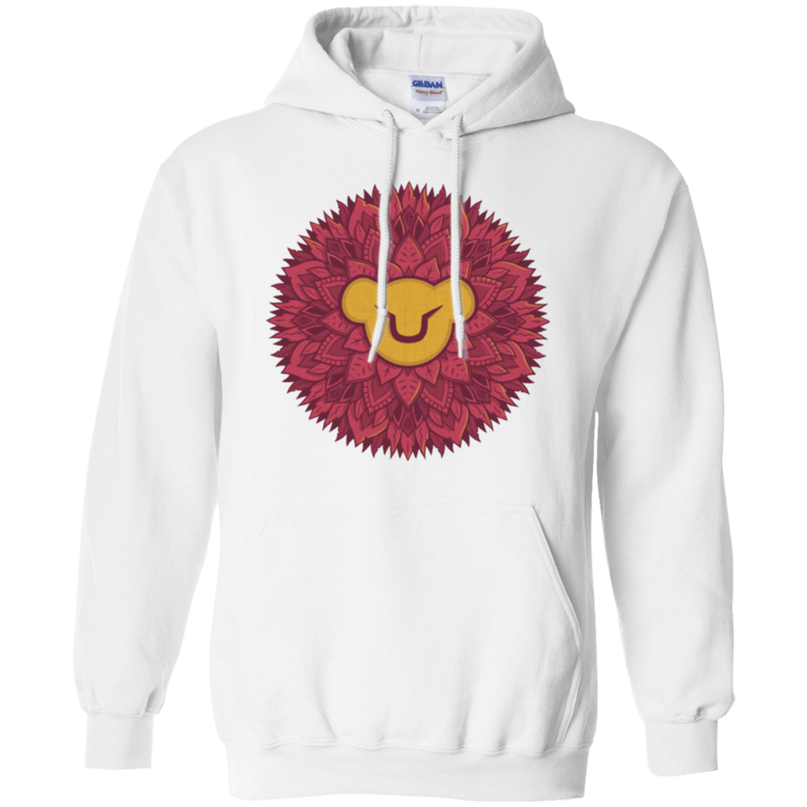 Sweatshirts White / Small Leaf Mane Mandala Pullover Hoodie