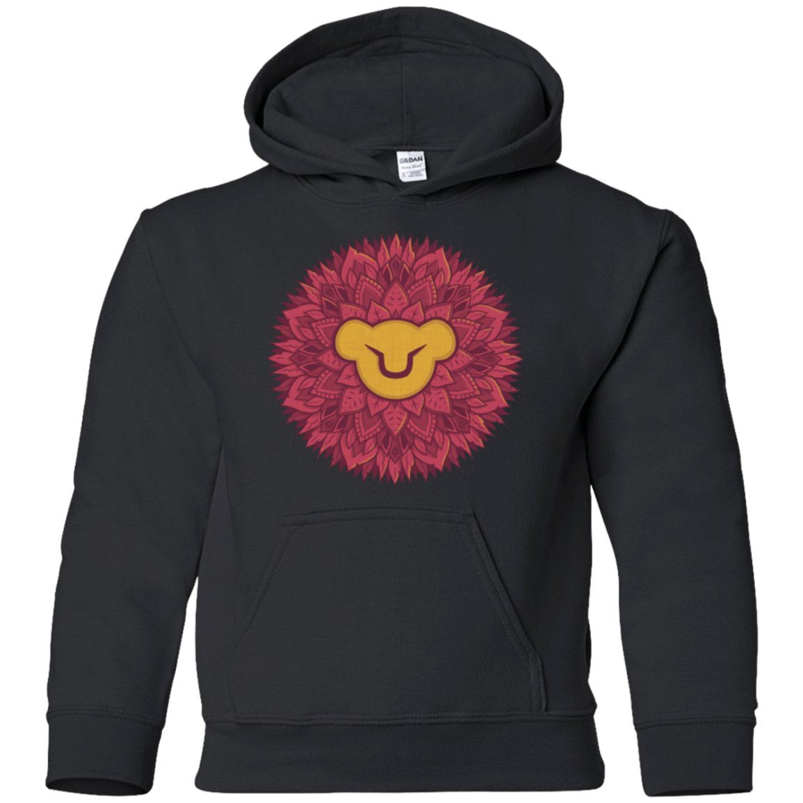 Sweatshirts Black / YS Leaf Mane Mandala Youth Hoodie