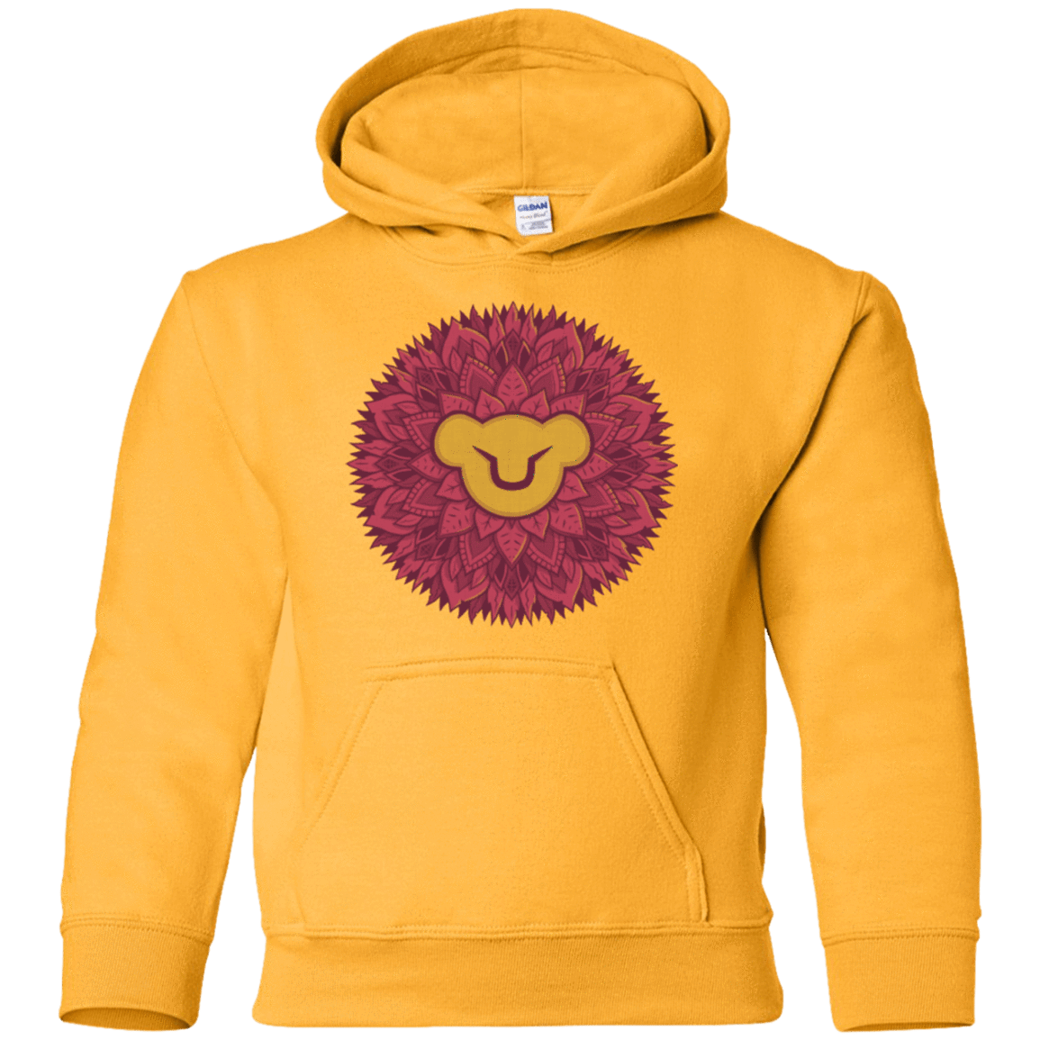 Sweatshirts Gold / YS Leaf Mane Mandala Youth Hoodie