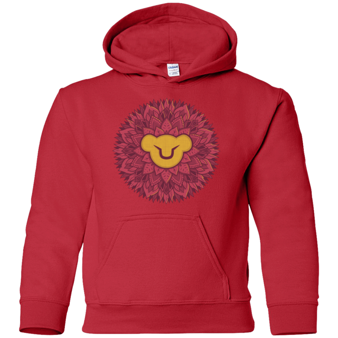 Sweatshirts Red / YS Leaf Mane Mandala Youth Hoodie