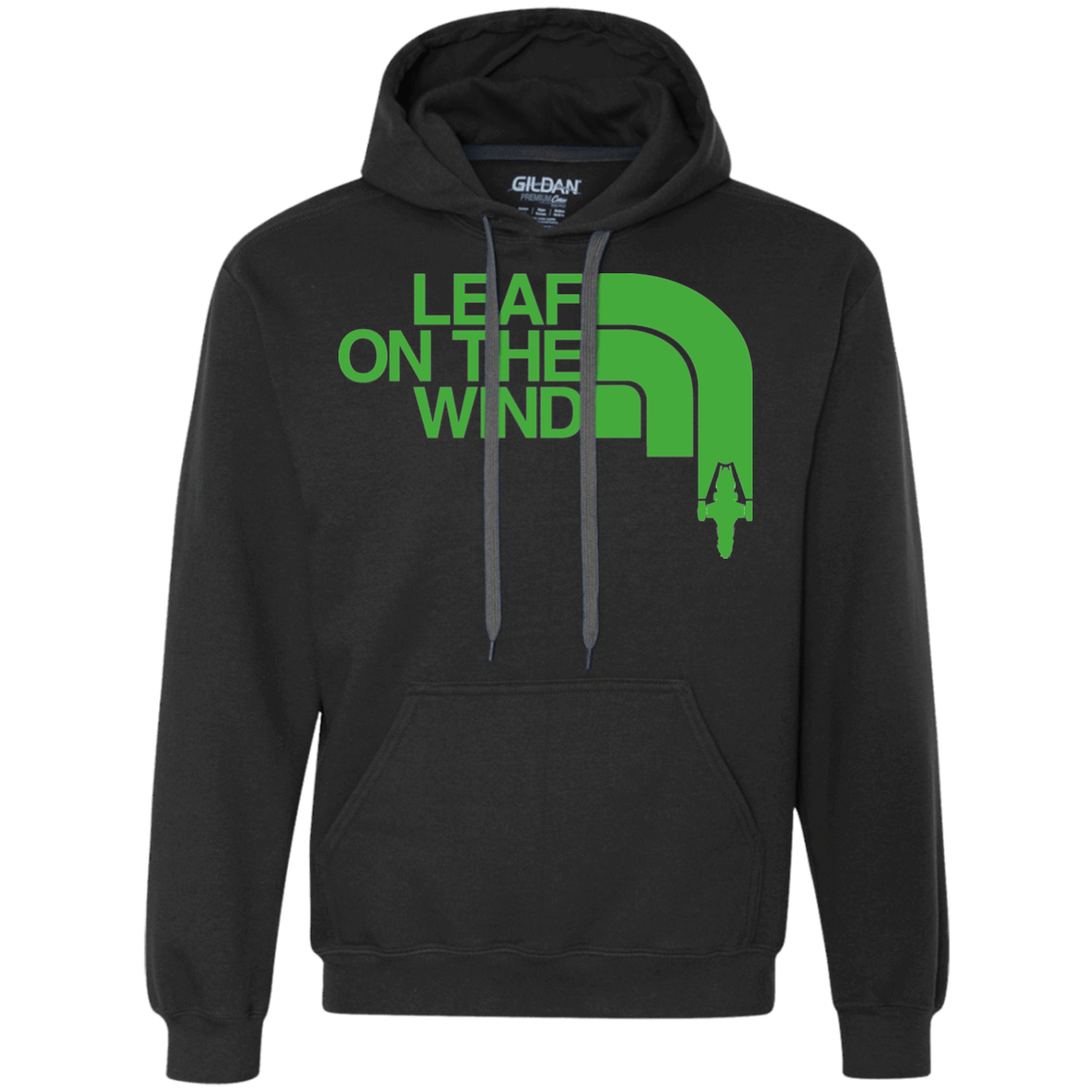 Sweatshirts Black / Small Leaf on the Wind Premium Fleece Hoodie