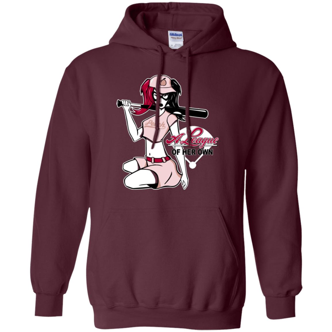 Sweatshirts Maroon / Small League of Her Own Pullover Hoodie