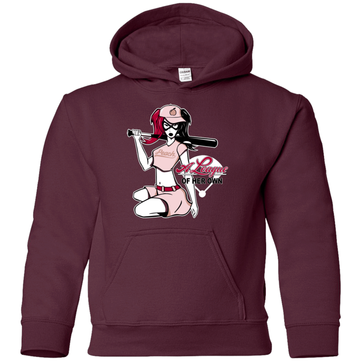 Sweatshirts Maroon / YS League of Her Own Youth Hoodie