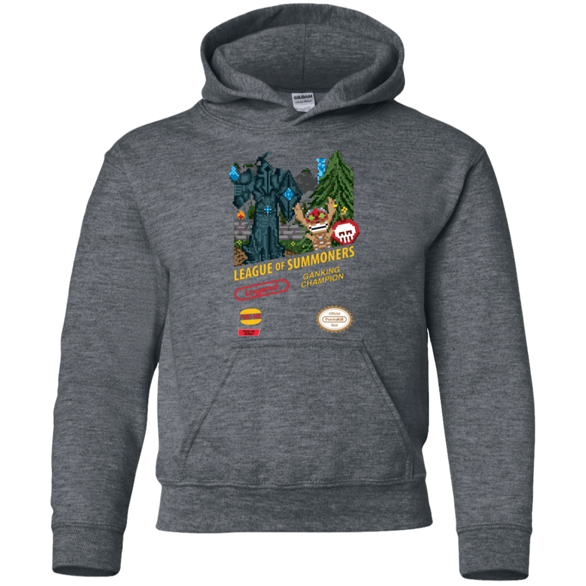 Sweatshirts Dark Heather / YS League of Summoners Youth Hoodie