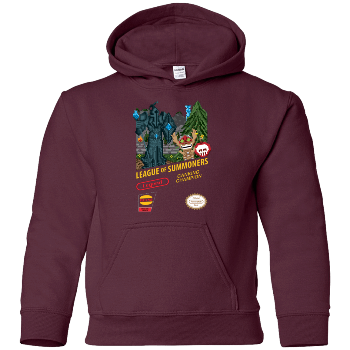 Sweatshirts Maroon / YS League of Summoners Youth Hoodie