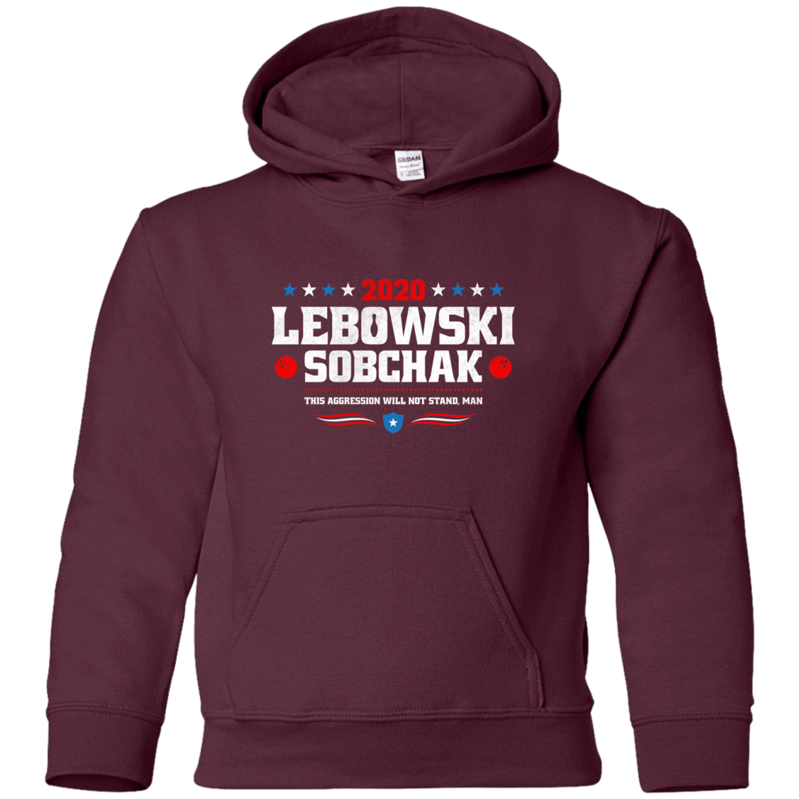 Sweatshirts Maroon / YS Lebowski Sobchak Youth Hoodie