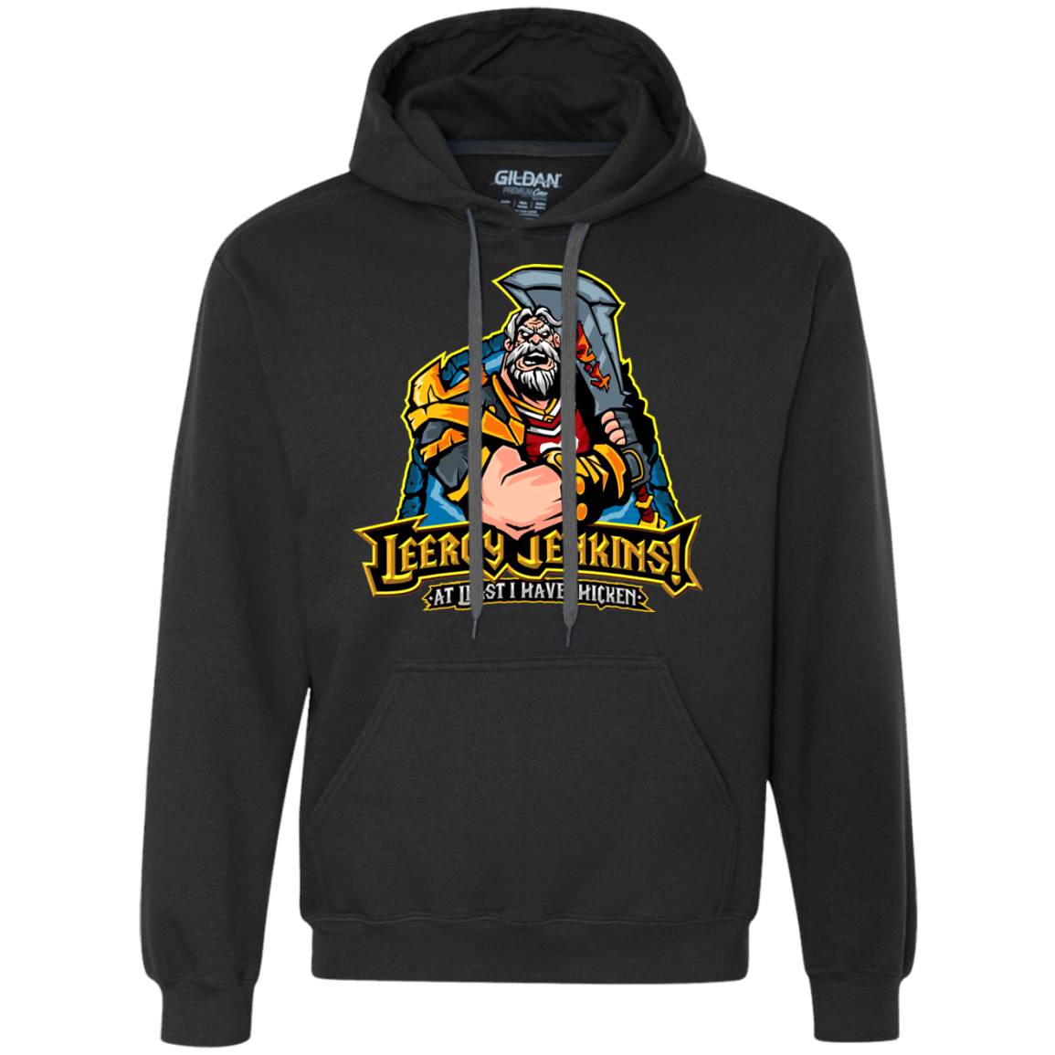 Sweatshirts Black / Small Leeroy Jenkins Premium Fleece Hoodie