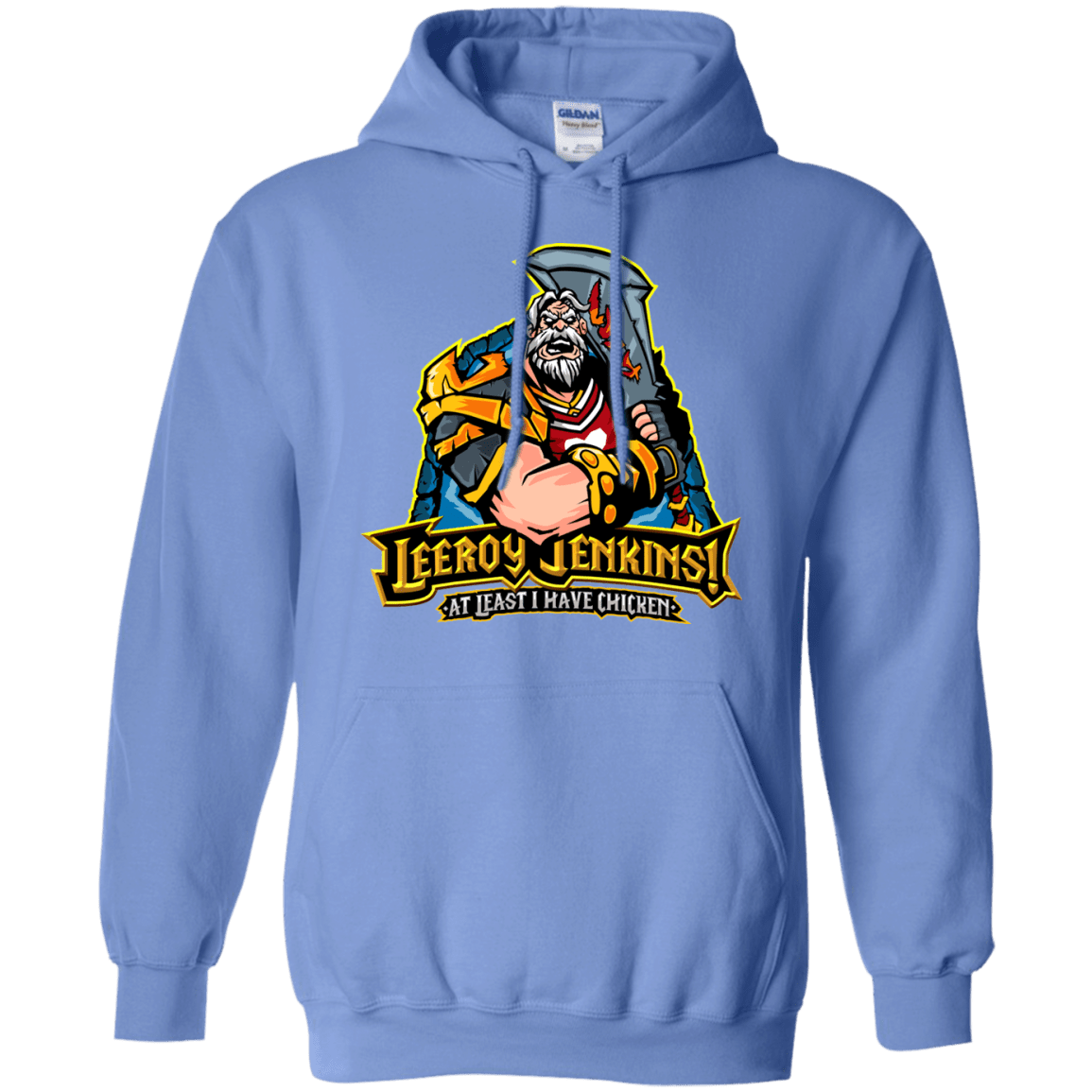 Sweatshirts Carolina Blue / Small Leeroy Jenkins Pullover Hoodie