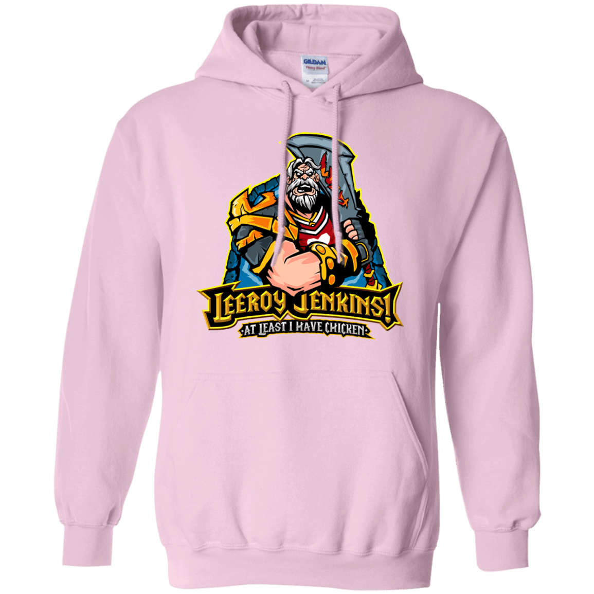 Sweatshirts Light Pink / Small Leeroy Jenkins Pullover Hoodie