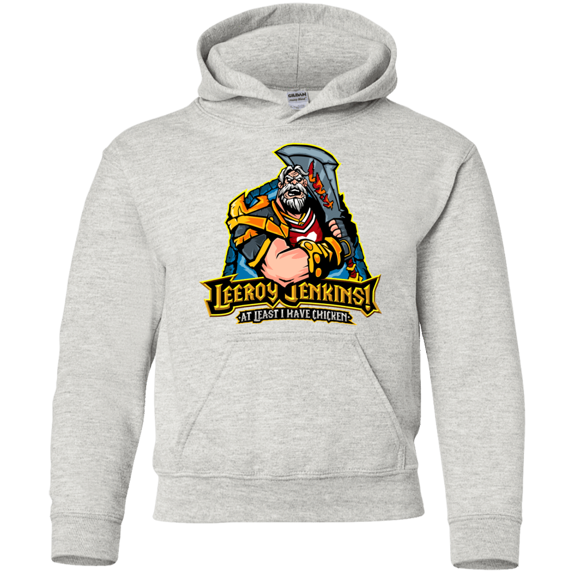 Sweatshirts Ash / YS Leeroy Jenkins Youth Hoodie