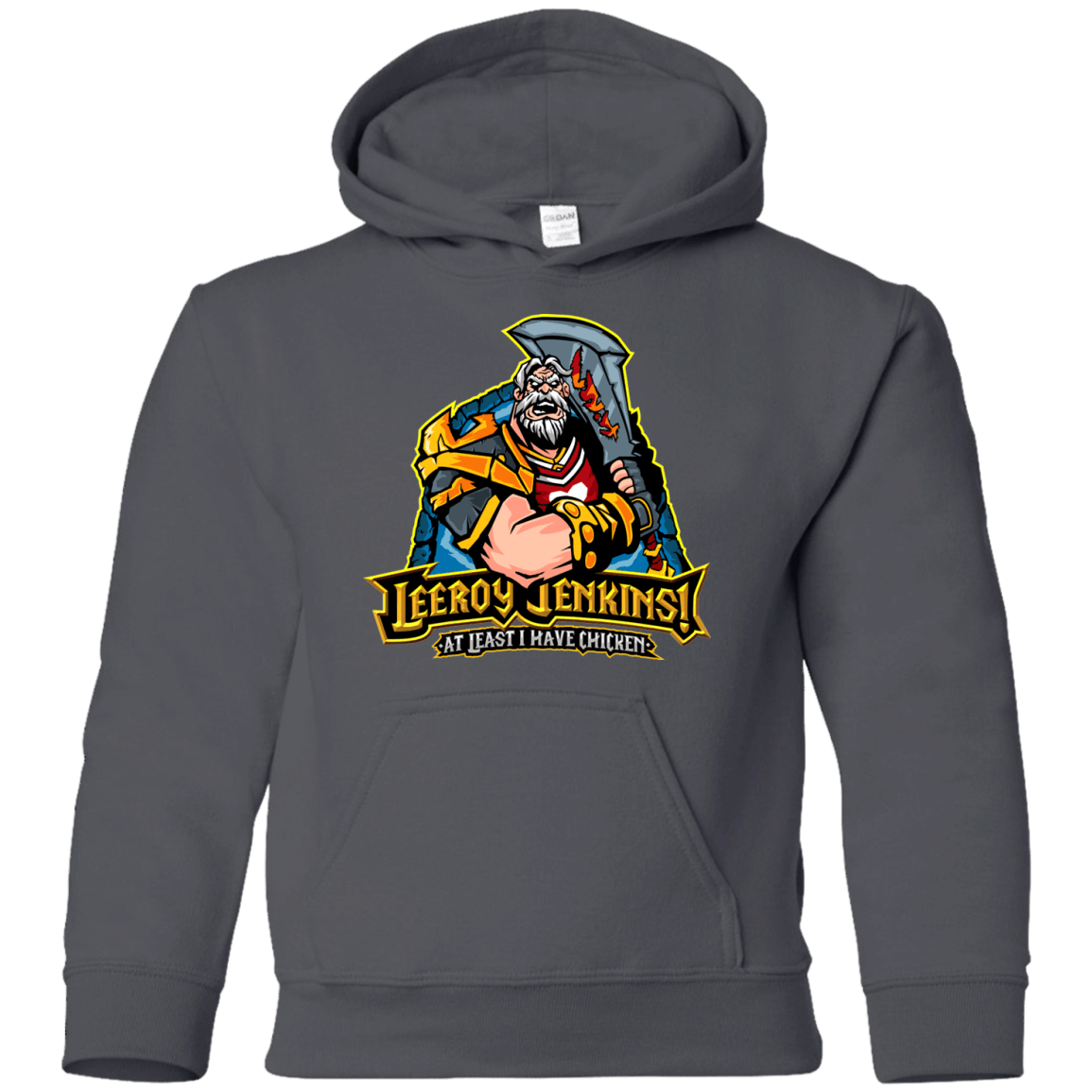 Sweatshirts Charcoal / YS Leeroy Jenkins Youth Hoodie
