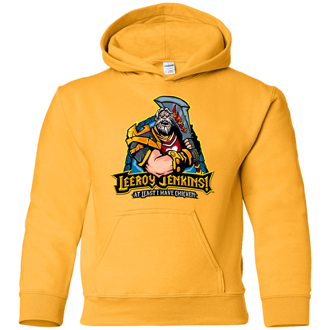 Sweatshirts Gold / YS Leeroy Jenkins Youth Hoodie