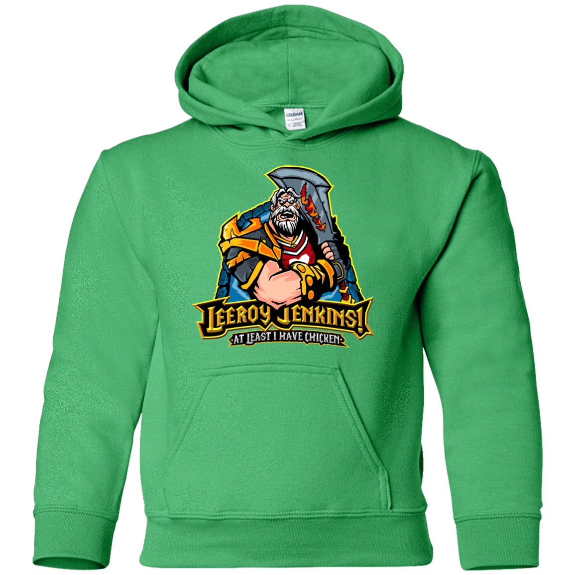 Sweatshirts Irish Green / YS Leeroy Jenkins Youth Hoodie