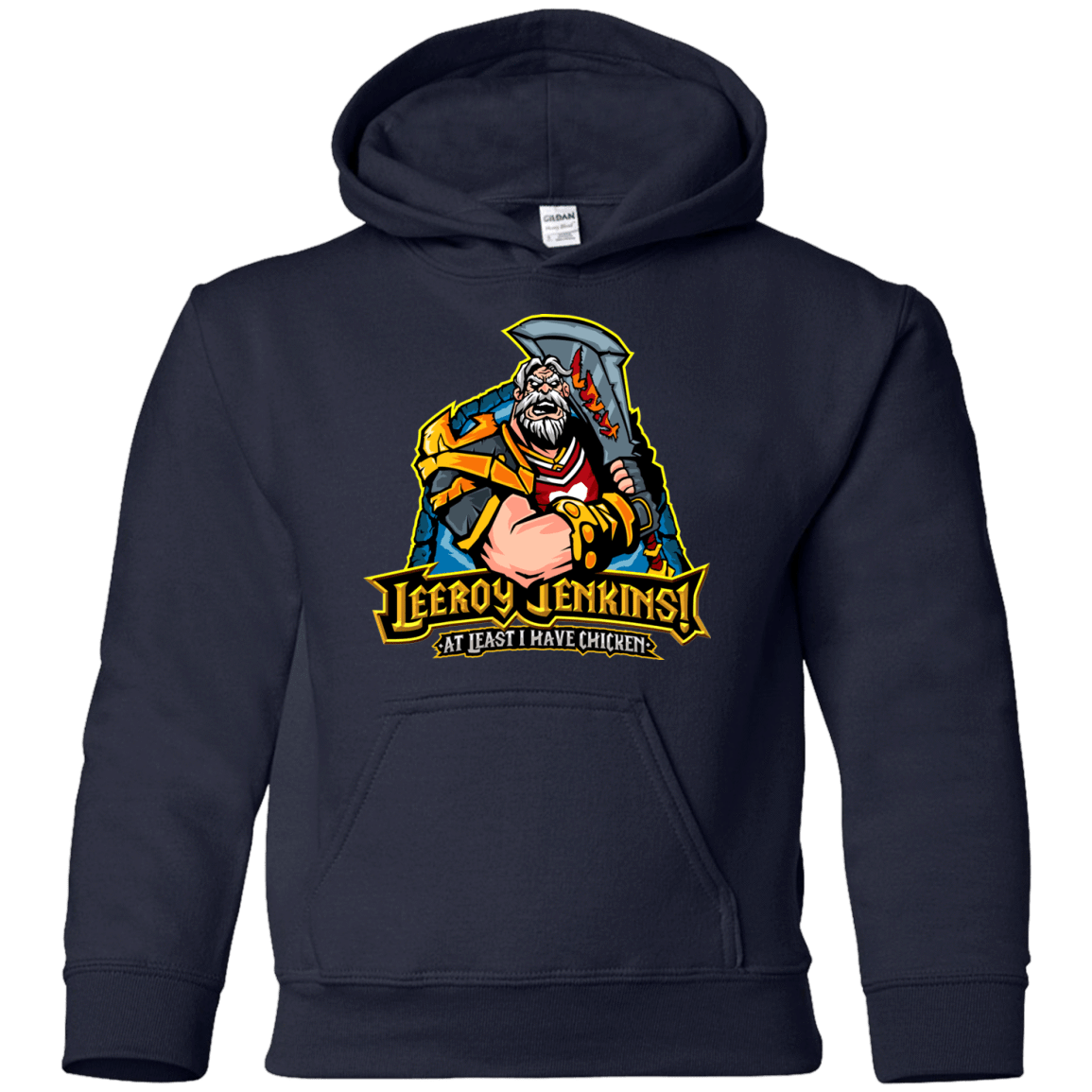 Sweatshirts Navy / YS Leeroy Jenkins Youth Hoodie