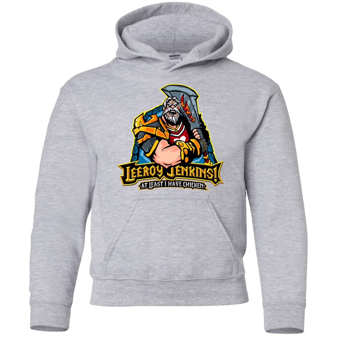 Sweatshirts Sport Grey / YS Leeroy Jenkins Youth Hoodie