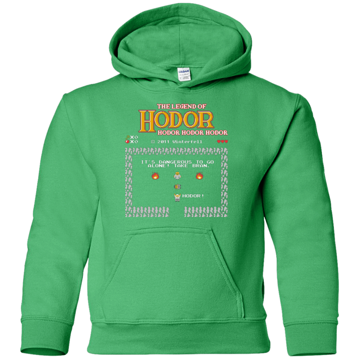Sweatshirts Irish Green / YS Legend of Hodor Youth Hoodie