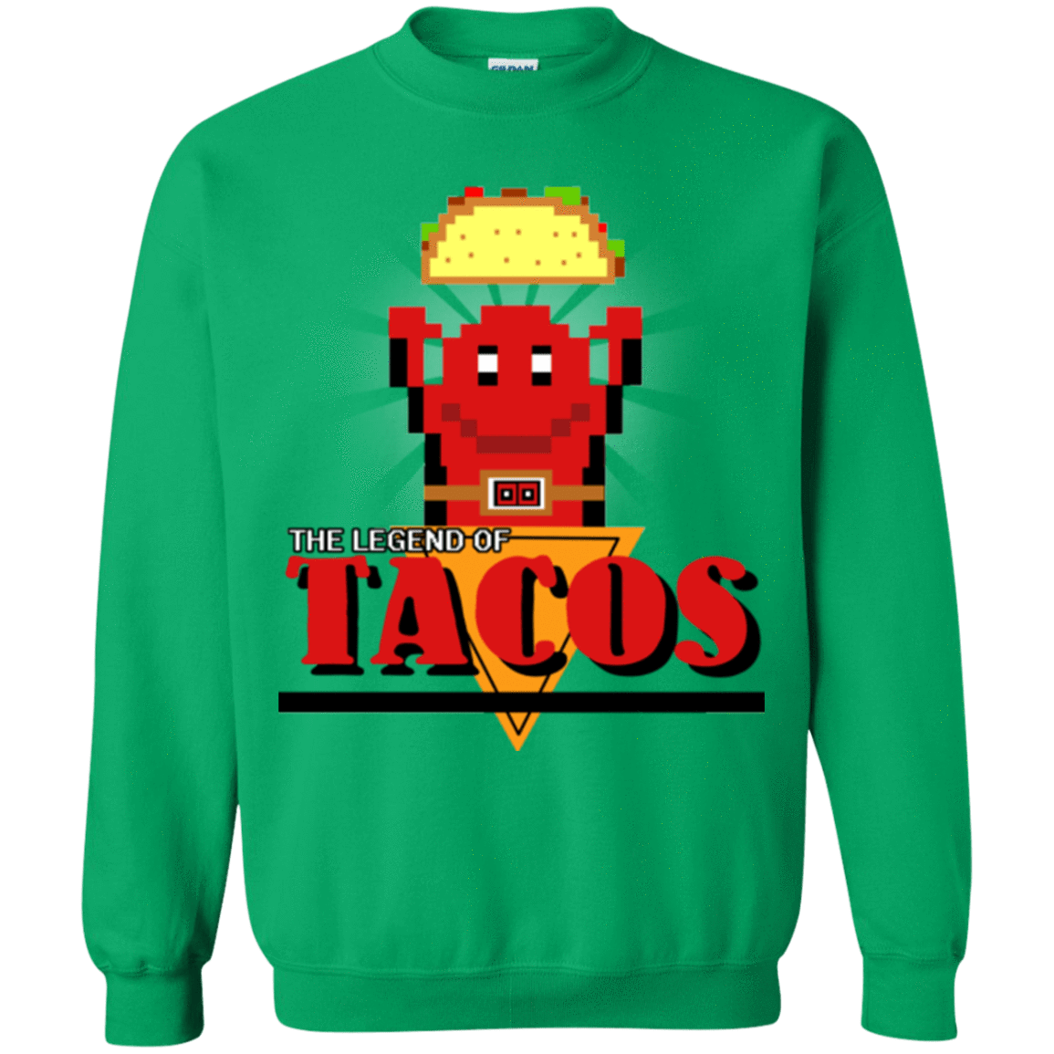 Sweatshirts Irish Green / Small Legend of Tacos Crewneck Sweatshirt