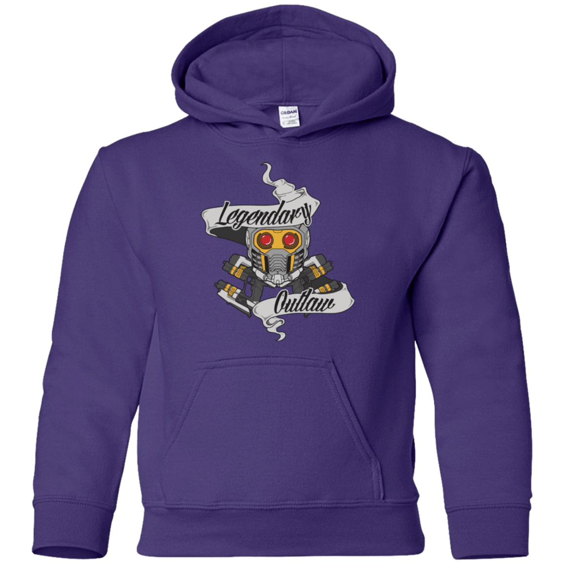 Sweatshirts Purple / YS Legendary Outlaw Youth Hoodie