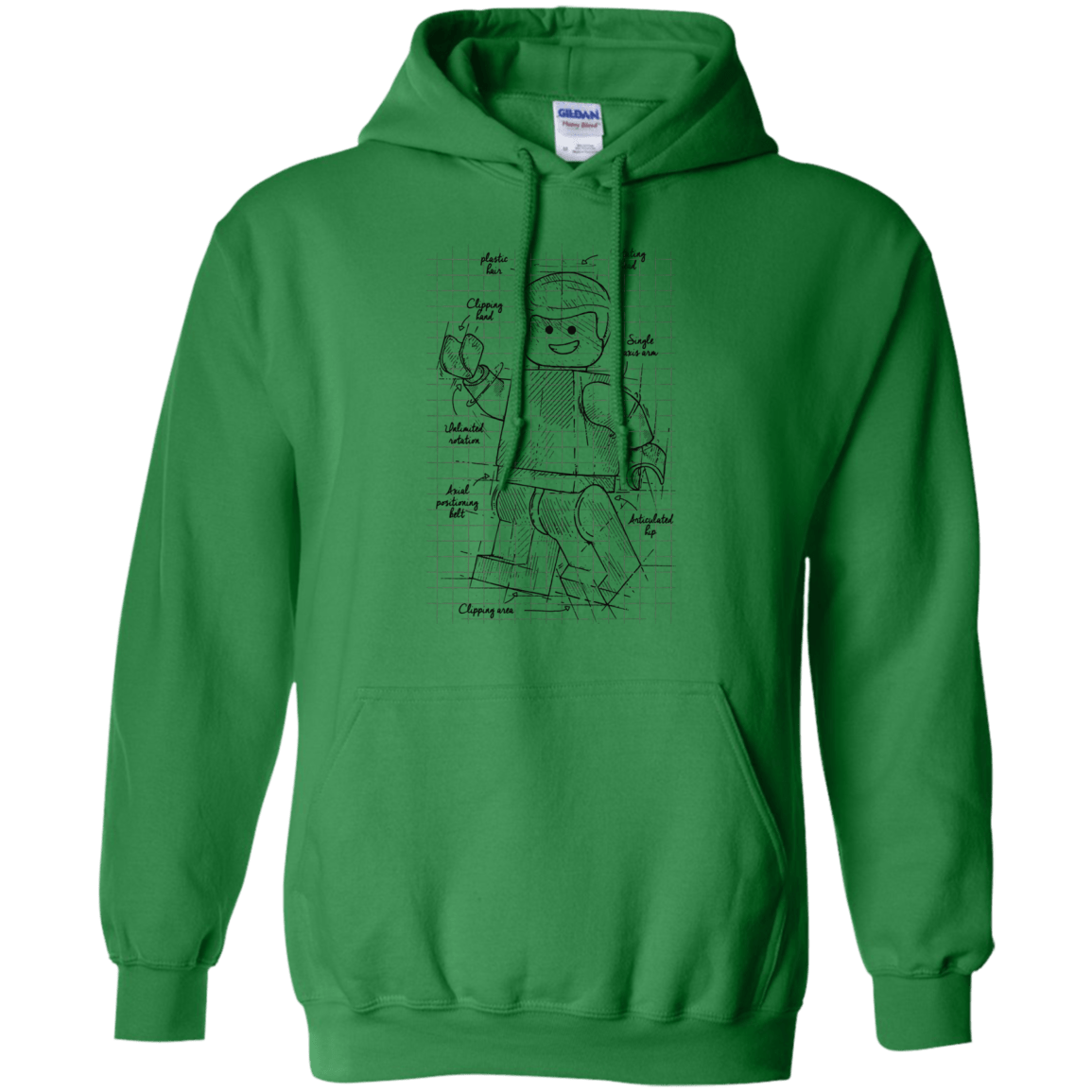 Sweatshirts Irish Green / S Lego Plan Pullover Hoodie
