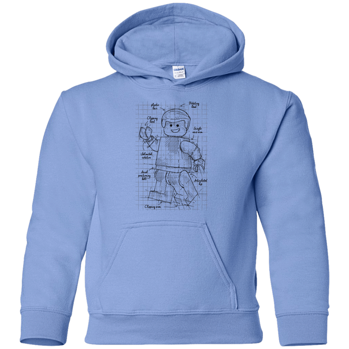 Sweatshirts Carolina Blue / YS Lego Plan Youth Hoodie