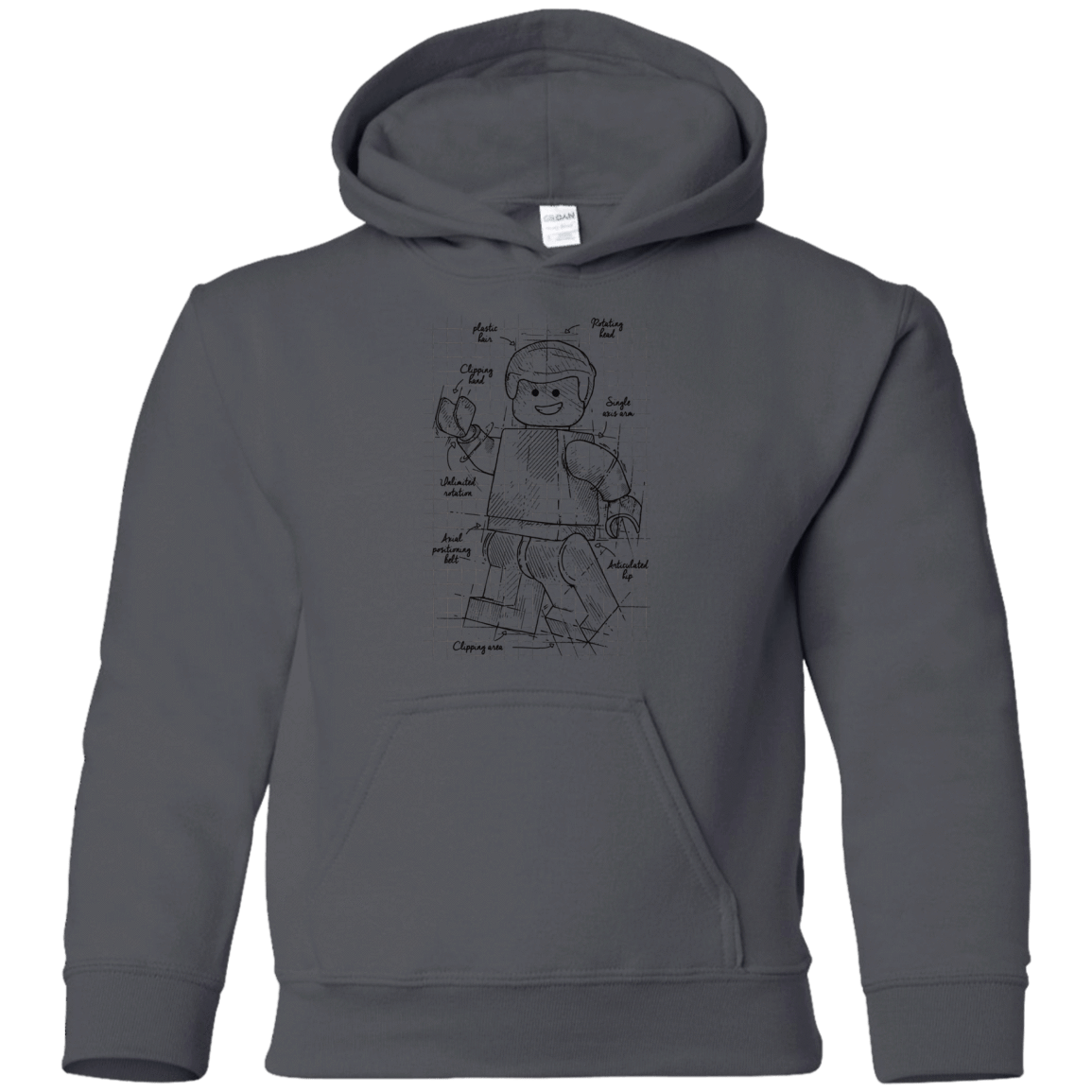 Sweatshirts Charcoal / YS Lego Plan Youth Hoodie