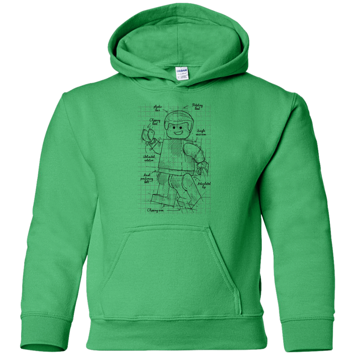 Sweatshirts Irish Green / YS Lego Plan Youth Hoodie