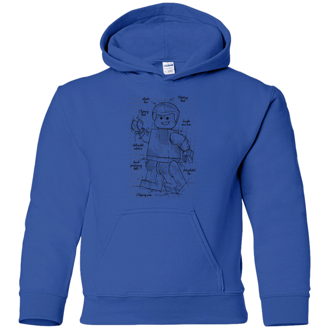 Sweatshirts Royal / YS Lego Plan Youth Hoodie